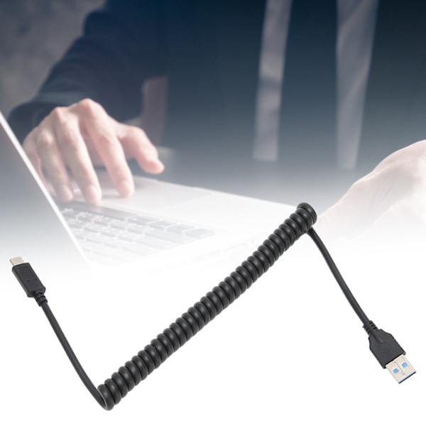 USB3.1 til Type C Konverteringskabel USB til Type C Fjærbelastet Dataoverføringskabel