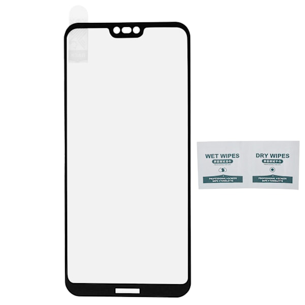 Kännykän täyspeittävä karkaistu lasinen näytönsuojakalvo HUAWEI P20 Lite/Nova 3e -puhelimelle