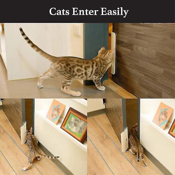 Punch Free Pet Door Opener Security Gate Automatic Universal Dog Cat Two-way Access Controllable Entry For Pets