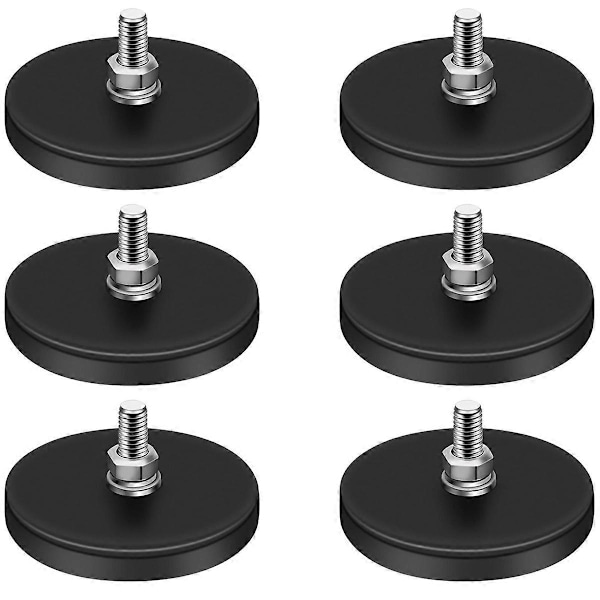 2er Pack Neodym Magnethalterung Mit Gummi - 25kg Zugkraft | Ideal Für Kamera & Sicherheitslicht