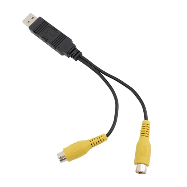 USB-CVBS-videolähtösovitin HD-video Helppokäyttöinen USB-RCA-liitäntäkaapeliadapteri ajoneuvoille