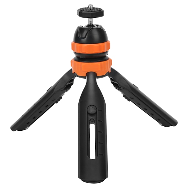 Mini Retractable Tripod 2 Seksjoner Mobiltelefonholder med 360° Justerbart BallhodeOrange