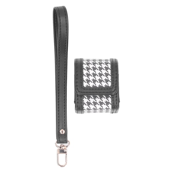 Instant Camera Bag Stylish Plaid Pattern PU Protective Carrying Case with Hand Strap for Instax PAL Black