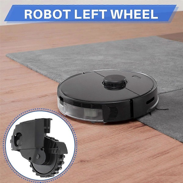 Ersättningshjul, vänster hjulmodul, för S5-seriens robotdammsugare{HH}
