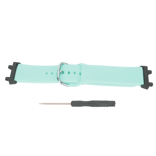 Soft Silicone Watch Strap Adjustable Replacement Band Accessory Fit for Amazfit T Rex 2 Smart Watch Light Blue