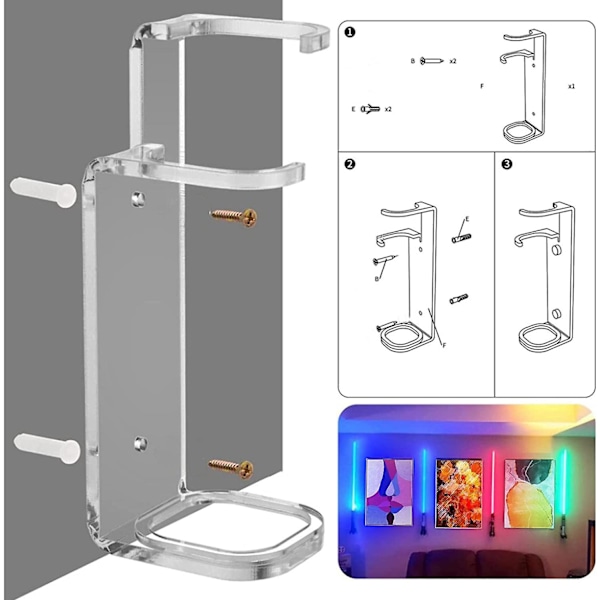 Lyssværd Stand Vægdisplay - Lyssværd Stand Akryl Lyssværd Display Holder | Lyssværd Display sværd, lyssværd, sværd, vægmontering