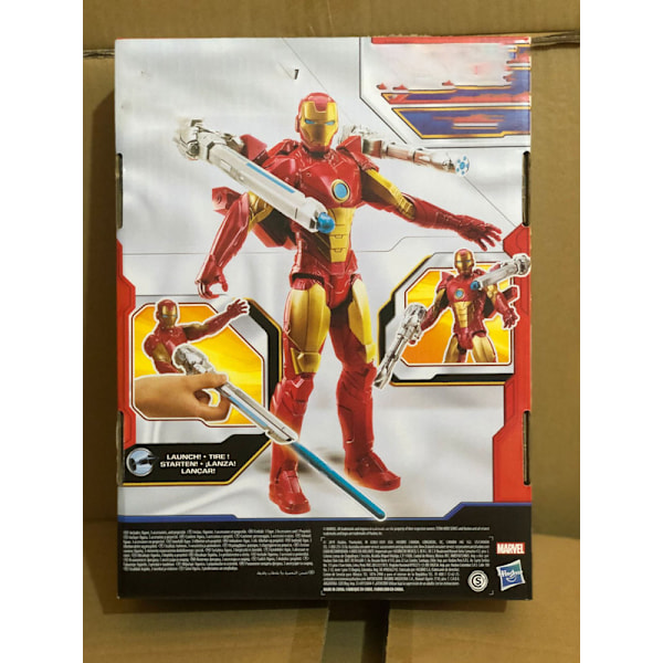 Iron Man Avengers E7380 Marvel Titan Hero Series Blast Gear 30 cm figur
