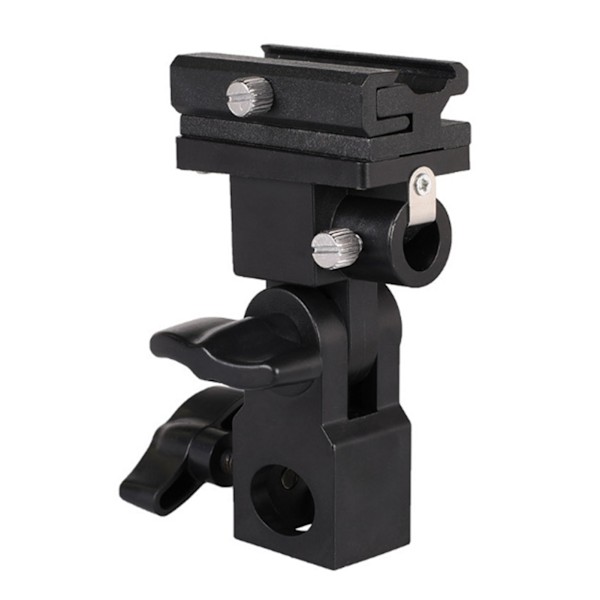 Photo Flash Adapter Hot Shoe Swivel Mount Light Stand Bracket B Umbrella Holder Photography Accessories