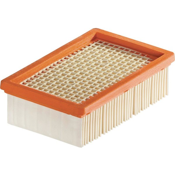 Kärcher planfilter för Kärcher våt-/torrdammsugare WD 4 till WD 6 (snabbt och enkelt byte utan kontakt med smuts)