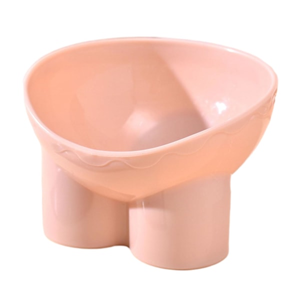 Stable Anti-Spill Pet Bowl with Neck Guard Prevents Accidents Reduces Pressure Elevated Cat Feeding Dish