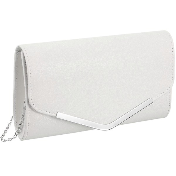 Hvid Aften Taske Håndtaske Bryllupsfest Messenger Taske Clutch Taske Pung Enkel Kædetaske til Kvinder Damer