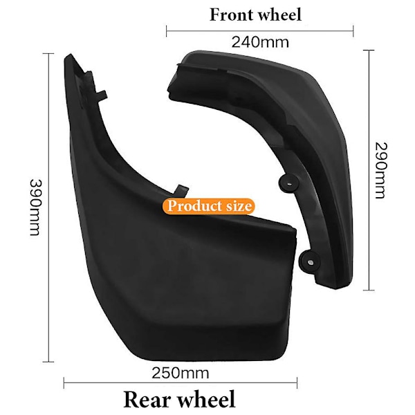 Autotarvikkeet Mudguards Mudguards Evoquelle Mudguards Land Rover Evoquelle Auton lokasuoja 2012-2021 Auton muotoilu 4kpl