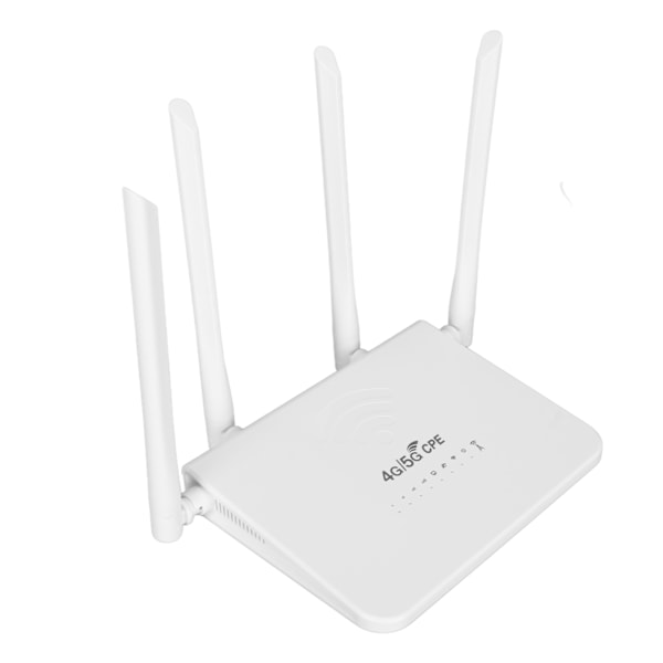 CPE R103 5M 4G LTE Trådløs Router med SIM-kortplads 300Mbps Ulåst Mobil WiFi Hotspot med 4 5dBi Antenner til Asien 100‑240V EU-stik