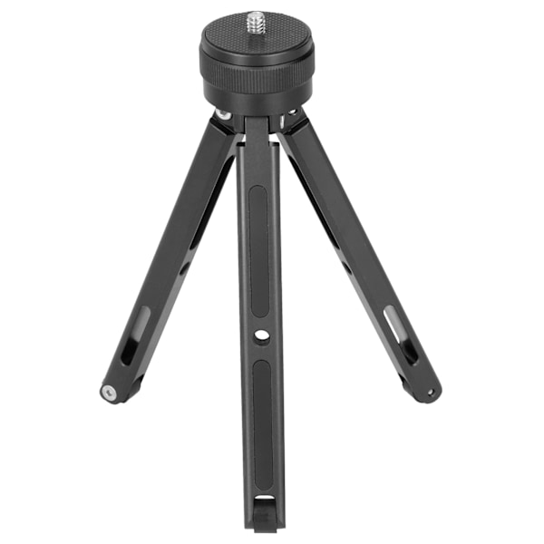 1/4in Mini Tripod Stand 3‑13cm Adjustable Desktop Mount Holder for Mobile Phone Sports CameraBlack