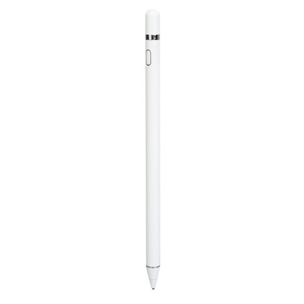 Universal Stylus Pen Magnetisk Pen Cap Åbn og Brug 95mAh Micro USB Touch Screen Penne til Smartphone Tablet Computer Hvid