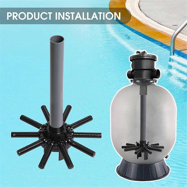 SX180DA Uima-allas suodattimen osat sivukiinnitys keskiputkella Hayward Pro Sand Filter Series S180T -sarjaan
