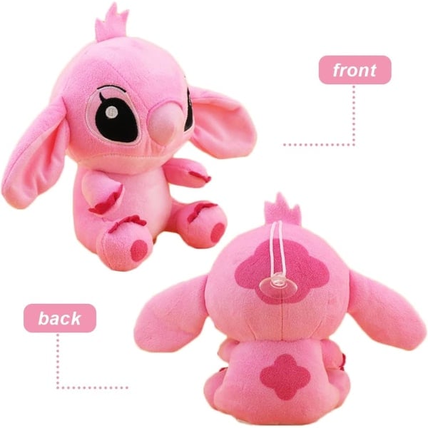 REMAKE 2-pack Lilo & Stitch Par-modeller Tecknade Plyschdockor 20cm Anime Plysch Babyleksaker Hängande Leksaker Flickor Barn Födelsedagspresent