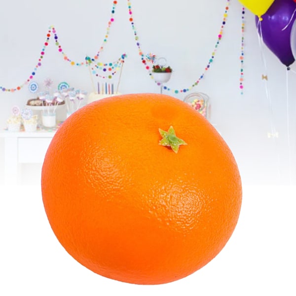 Falsk frukt ABS realistisk delikat artificiell simulering frukt rekvisita för fotografering display gul orange