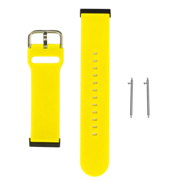 Silicone Smartwatch Band Adjustable Replacement Watch Strap Accessory for Suunto7 Yellow