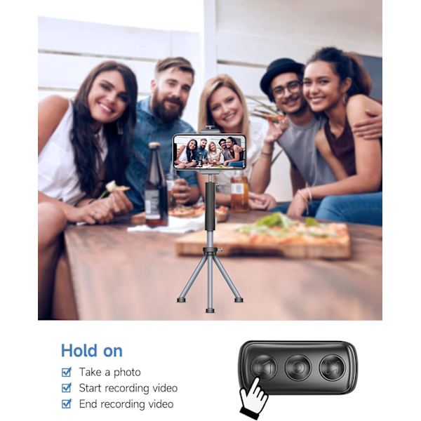 En sort Tiktok fjernbetjeningsring til fingerscrolling