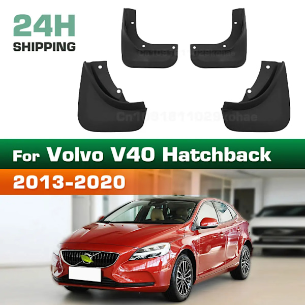 Til VOLVO V40 Hatchback 2013 2014 2015 2016 2017 2018 2019 2020 Stænklapper Mud Flaps Stænkskærme Mudguards Bil