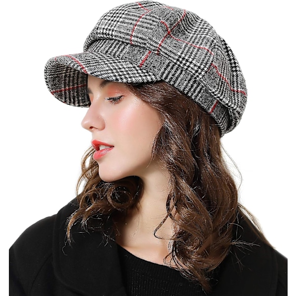 Dame Baskerhue Newsboy Hat Fransk Hue Klassiske Efterår Forår Vinter Huer