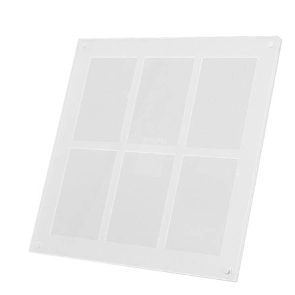 Bilde Ramme 6 i 1 Magnetisk Akryl 22x22x12.5cm 3 tommers Bilde Bilde Ramme for Opptak Visning Liv Transparent