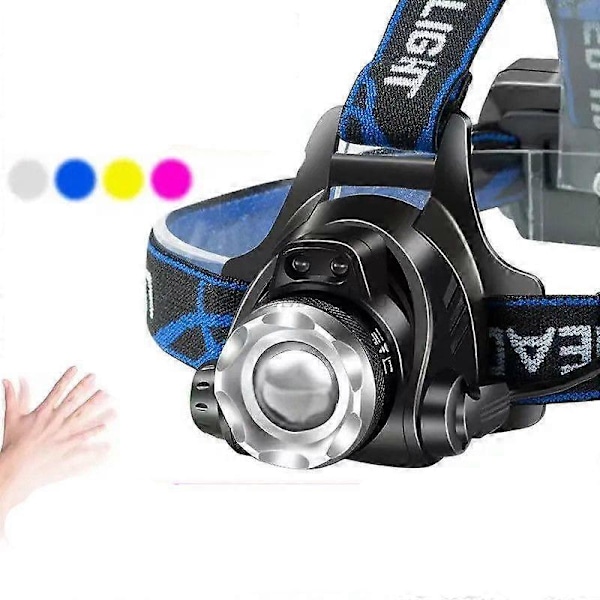 18650 V6 18650 Ulig sensor aste saunalampe T6 fiskelanterne høj uretfærdig saunalampe lommelygte LED pandelampe