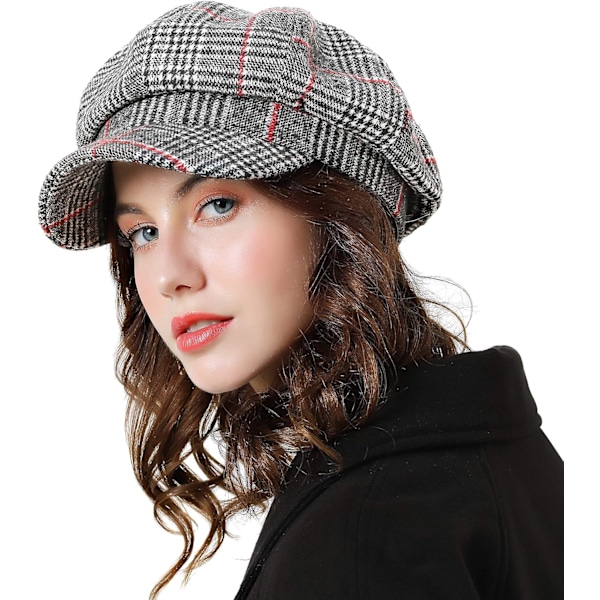 Dame Baskerhue Newsboy Hat Fransk Hue Klassiske Efterår Forår Vinter Huer