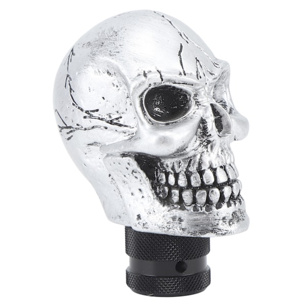 Skull Gear Shift Head Resin Shifter Knob Bil Gear Shift Stick til de fleste manuelle køretøjer Sort