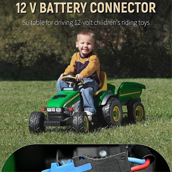 Strömadapter för 20 V litiumbatteri, Peg-Perego batteriadapter med kabelanslutning