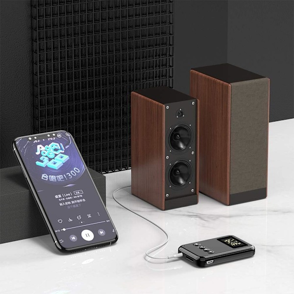 Bluetooth-adapter for TV, FM-tilkobling uten forsinkelse for hodetelefoner TV PC-datamaskinhøyttalere Bilstereosystem