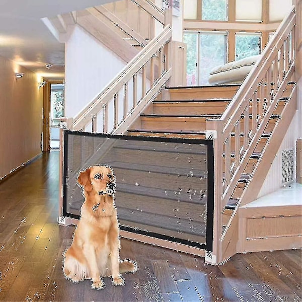 Stairway safety door, guardrail dog, door safety door, dog guard, dog guardrail, foldable submersible