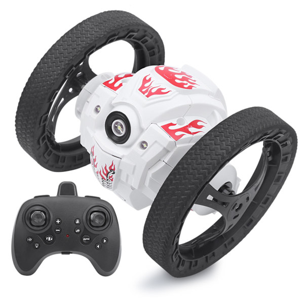 2.4G HZ RC-auto Kaukosäätöinen Pomppuauto 360 Asteen Pyörimis Temppuauto Valoilla