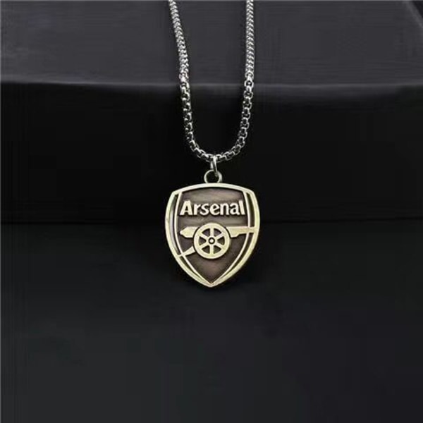 Arsenal FC Våpen Halskjede & Anheng One Size Sølv One Size{HH}