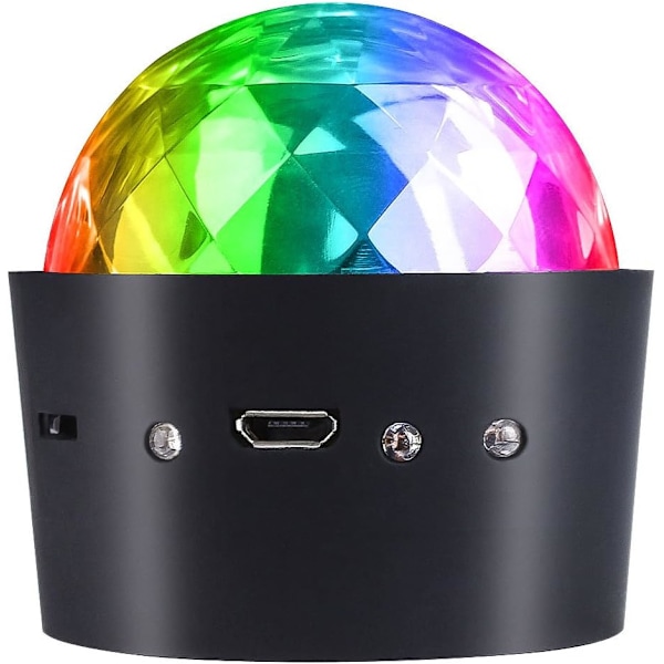 Mini Disco -lamppu, ääniaktivoitu monivärinen paristokäyttöinen, ZQKLA