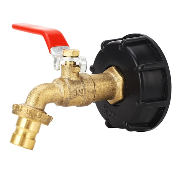 IBC-beholder Adapter 3/4 tomme Messing Beholder Kobling Grov Gevind 275‑330 Gallon Vandtank Haveslange Ventil Kobling{EE}