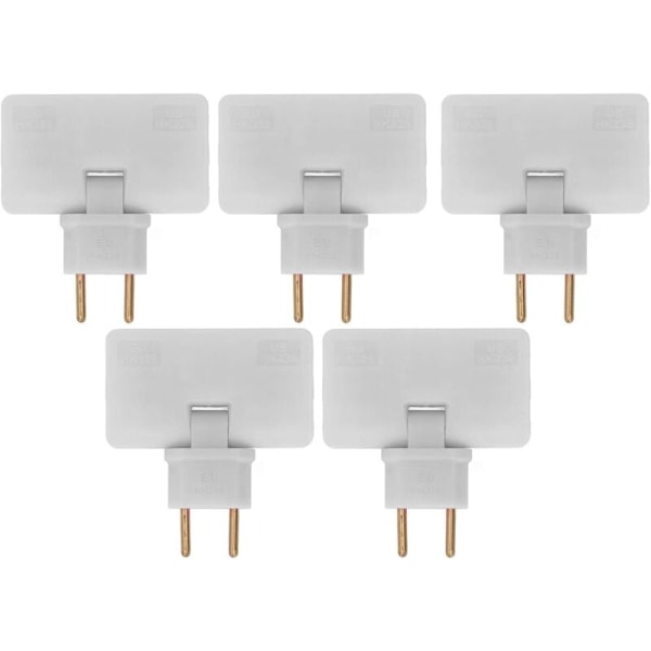 stk. flat kontakt trådløs stikkontakt 180 graders rotasjon 1 til 3 EU stikkontaktadapter 110-250V for plassering bak møbler.