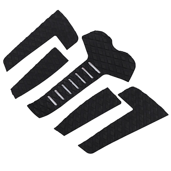 Surfbräda Traction Pads Surf Pads EVA Tail Deck Grip Halkskydd Surf Traction Pad (5st Svart)