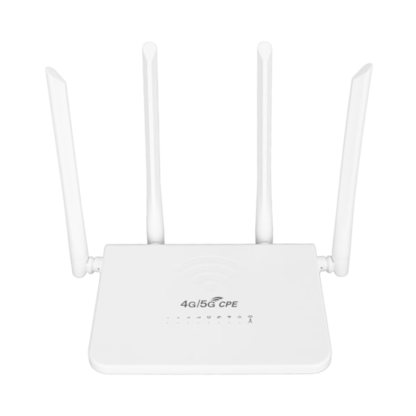 CPE R103 5M 4G LTE Trådløs Router med SIM-kortplads 300Mbps Ulåst Mobil WiFi Hotspot med 4 5dBi Antenner til Asien 100‑240V EU-stik