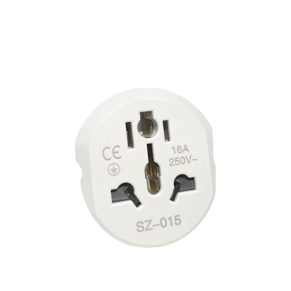 Korea EU Plugg Adapter 16A 250V Reiseadapter Konverter 2 Rund Socket Høy Kvalitet Universal AU US UK CN Til EU KR Veggkontakt