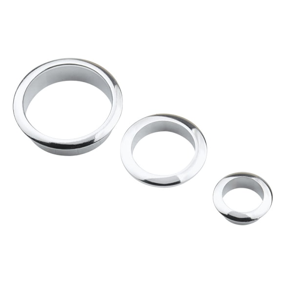50 mm metallinen pöytäkaapelin läpivienti - koristeellinen rengas huonekalujohtoihin
