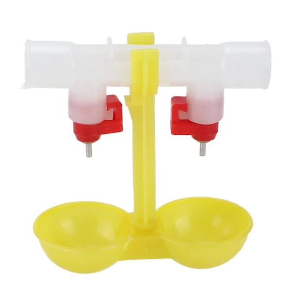 Double Chicken Nipple Waterer Drinker Automatic Hanging Drinking Cups for Poultry1/2 in Pipe