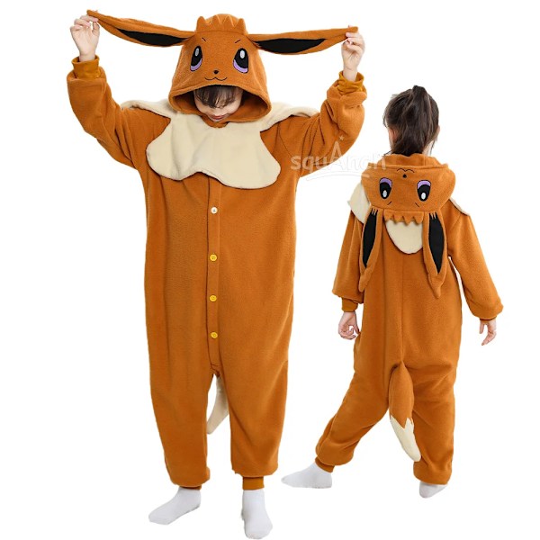 Anime Drage Onesies Gutter Jenter Halloween Kostyme Festival Fest Cosplay Drakt Barn Pyjamas Charizard Kigurumis Antrekk 4T(passer 85-104cm) 4T(fit 85-104cm) CHZ
