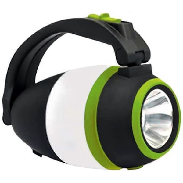 2024 Bärbar 3-i-1 Lykta Tältlampa Glödlampa USB-driven Campinglampa för Camping Vandring Grön och Svart
