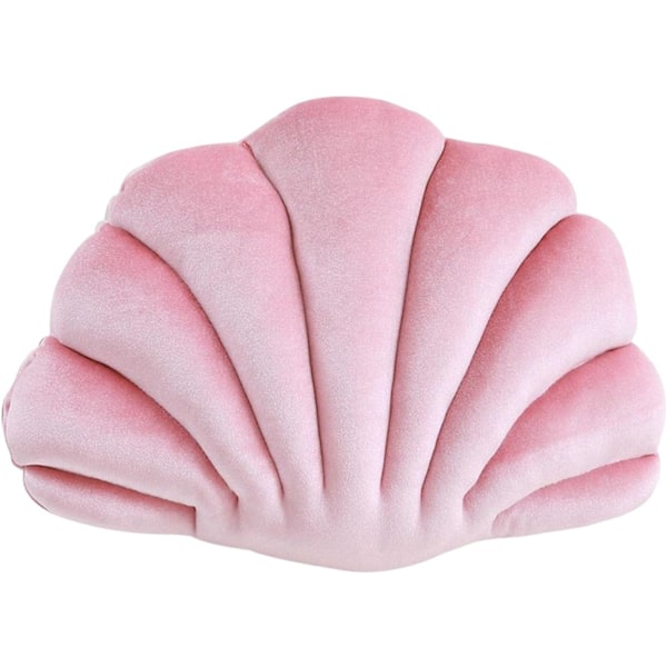 Skjellformede Puter Muslingpute Gulvpute Multifunksjonell Pute for Sovesofa Slitesterk, Rosa{HH}