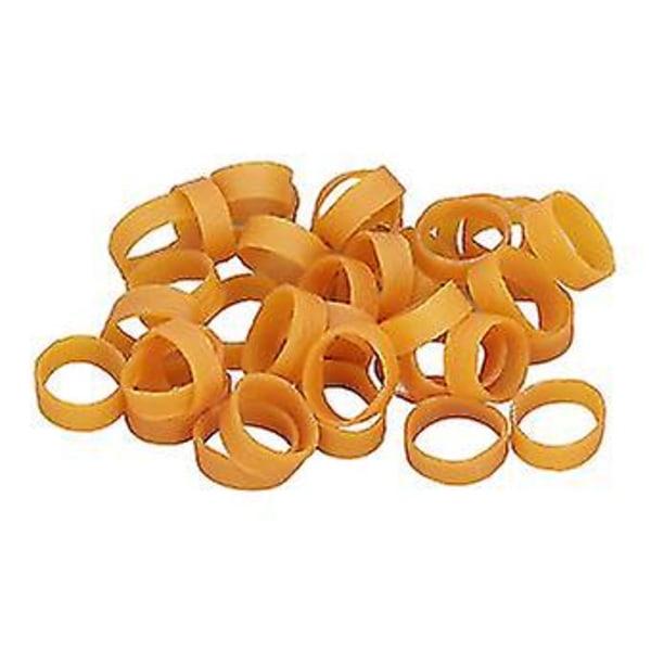 120 stk. 10 mm brede elastiske gummibånd - Bløde, stærke og holdbare