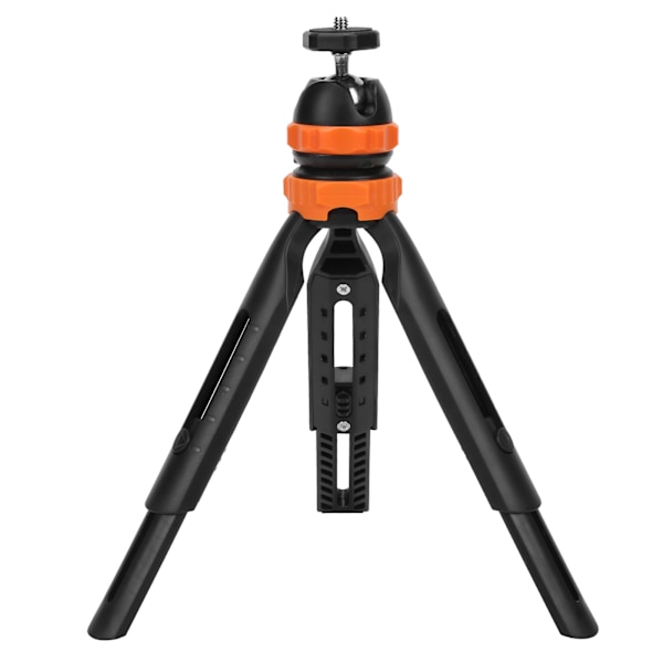 Mini Retractable Tripod 2 Seksjoner Mobiltelefonholder med 360° Justerbart BallhodeOrange