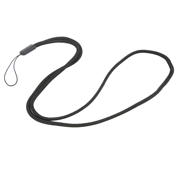 3,0 mm rund nylon mobiltelefon snor - praktisk nylon flettet kamerastropper for musikkspiller bærbare ting - svart 40 cm