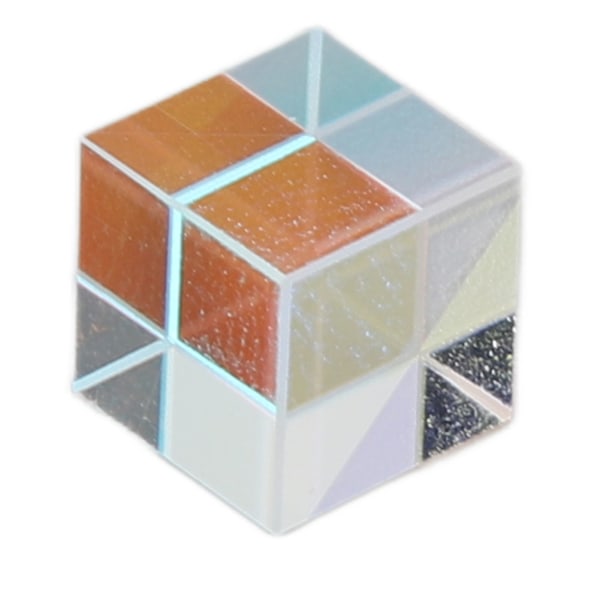 Prisme Cube Optisk Glas Prisme Cube Multi Farve Fotografi Rekvisitter Bordplade Dekoration 7x7x7mm